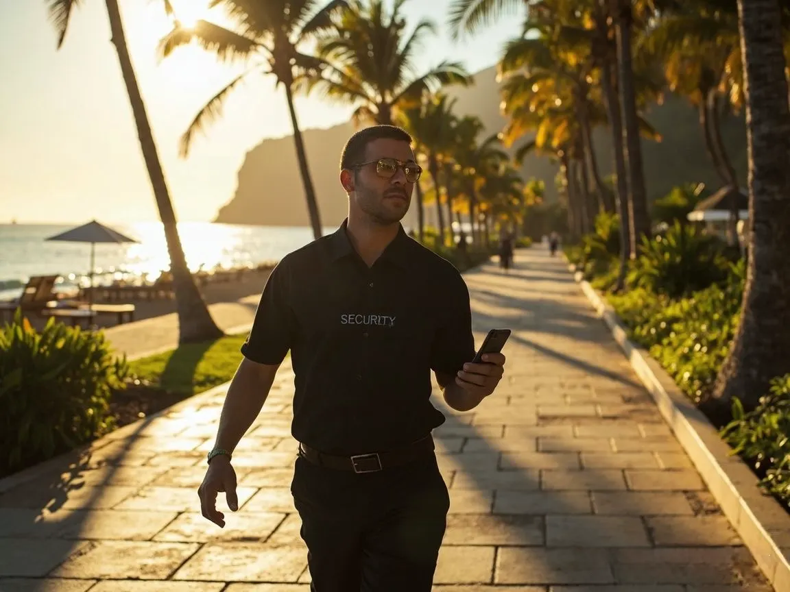 Vista de la app de Control Rondas con Trinity Guard en un dispositivo móvil